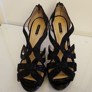 Alex Marie Dayten Black Beaded Dress Sandal